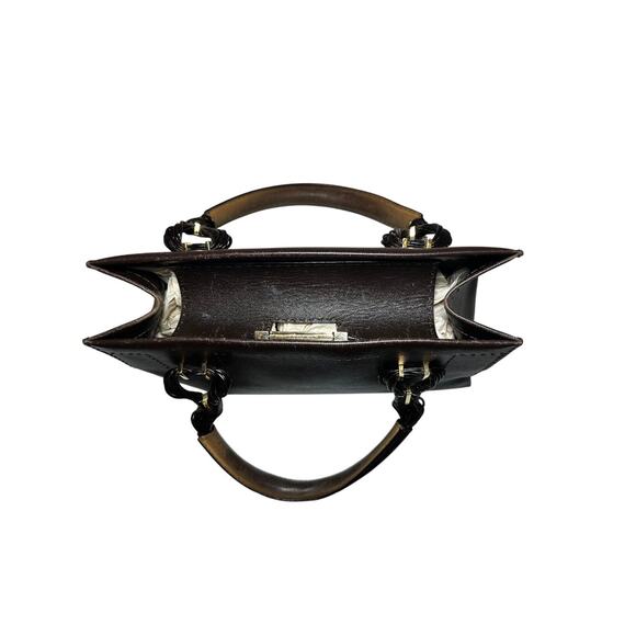 VBH Cruiser First Edition Vintage Brown Leather Satchel Top Handle Tote Bag - Picture 3 of 6